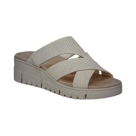 Vionic Uptown Sunset Slide Sandals. Ivory - Picture 1 of 9